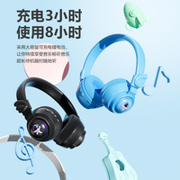 Enfants pour écouteurs Bluetooth Astronaute Design Earbuds Longue durée de vie de la batterie Écouteurs sans fil supra-auriculaires pour les jeux