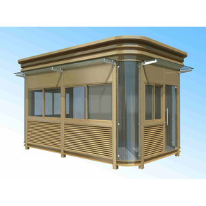 Kiosque <span class=keywords><strong>de</strong></span> salle <span class=keywords><strong>de</strong></span> garde en acier inoxydable Sécurité extérieure préfabriquée pour les parkings <span class=keywords><strong>de</strong></span> villa Rues commerciales Maisons en conteneur - Product Image 1