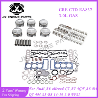 Kit de reconstruction moteur EA837 CRE CTD avec coussinets de bielle, pistons et jeu complet de joints pour Audi 3.0 A6 C6 A7 A8 Q7 S5 B8 14-19 3.0L