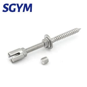 1/8 ''in acciaio inox cavo croce morsetto per giardino Trellis Kit con 3mm fune rampicante piante rampicanti - Product Image 6