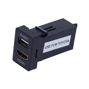 Pengisi Daya USB Multi USB DC 12V/24V, Soket USB Port Audio Output Hd untuk Mobil Bus RV