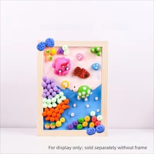 Wood Picture <strong>Frames</strong> for Kid's Adult Students Clay DIY Unfinished Wooden Picture <strong>Frames</strong> DIY Clay Crafts Painting Projects - Product Image 6