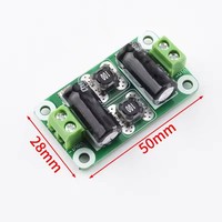 DC Güç Filtresi Kartı 0-25V/0-50V 2A/3A/4A D Sınıfı Güç Amplifikatörü Modülü Parazit Giderme Kartı EMI Giderme