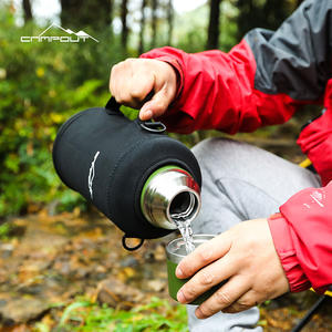 Mug isotherme Campout Outdoor 2L vert, double paroi en acier inoxydable, thermos léger, vaisselle de voyage - Product Image 5