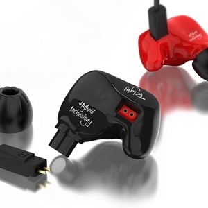 Écouteurs intra-auriculaires <span class=keywords><strong>KZ</strong></span> <span class=keywords><strong>ZS4</strong></span> à double transducteur, fil détachable, isolation phonique - Product Image 5