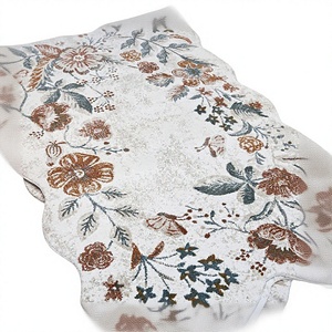 Alfombra Adiva Moderna, Tejida a Máquina en Turquía, de Polipropileno Jacquard, con Diseño Floral, de Pelo Alto y Acolchada, con Base de Yute de Gaziantep, para Sala de Estar - Product Image 1