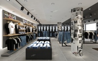 Chaussures de Sport pour hommes, magasin de détail, exposition intérieure, étagère murale, magasin de meubles, Design sur mesure, magasin de vêtements sportifs, décoration