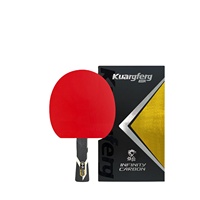 Raquette de tennis de table professionnelle haute performance en caoutchouc approuvé, personnalisable, avec étui rigide de transport et coffret cadeau – Vente chaude