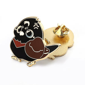 의류 공장 가격에 대한 맞춤형 귀여운 만화 디자인 금속 배지 부드러운 에나멜 핀-최소 주문 도금 기술 없음 - Product Image 4