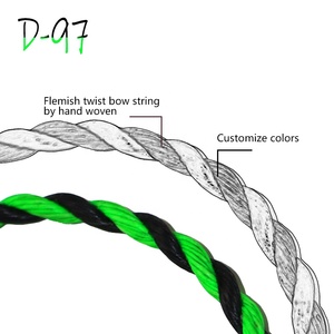 Old Mountain D97 flashish 62 "64" 66 "68" 70 "corde per arco per tiro con l'arco arco ricurvo set corda per arco - Product Image 2