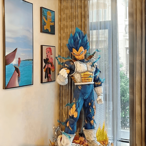 Figurine de collection peinte à la main, grande taille, statue en résine, Super Saiyan <span class=keywords><strong>Goku</strong></span>, sculpture d'anime pour les fans - Product Image 1