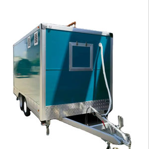 Camions de nourriture mobiles de rue bon marché pour hot-dogs, glaces et en-cas avec construction métallique à 4 roues vendus aux États-Unis - Product Image 1