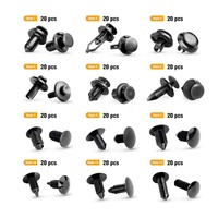 240PCS Auto Push Bumper Retainer Clips Car Plastic Rivets Fasteners Set Porte Garniture Panneau Fender Clips pour GM Ford Toyota Honda