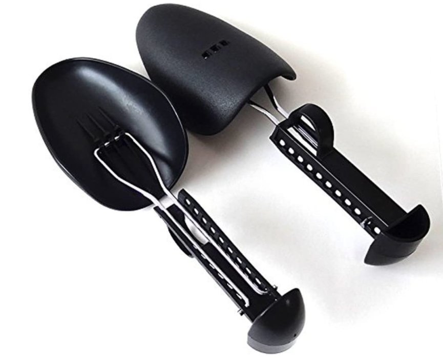 Пластиковые растяжки для обуви с регулируемой длиной (5 пар, черные)