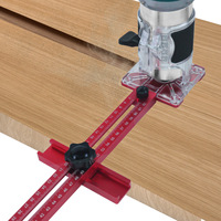 Gabarit de découpe circulaire pour routeurs compacts, guide de découpe circulaire en alliage d'aluminium pour fraisage de rainures sur routeurs de finition