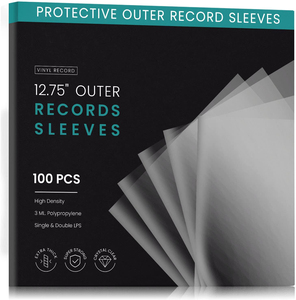 100 Uds 12 "3mil cristal transparente polipropileno plástico exterior fundas para discos de vinilo y fundas para <span class=keywords><strong>CD</strong></span> - Product Image 2