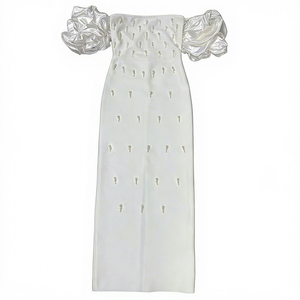 Nuovi Arrivi Autunnali: Abito Lungo <span class=keywords><strong>Elegante</strong></span> <span class=keywords><strong>Nero</strong></span> Casual da Sera con Spalle Scoperte e Volant, Vestibilità Regolare - Product Image 3
