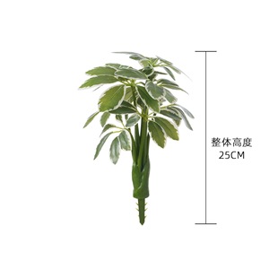 Planta Artificial CallaFloral Schefflera en Forma de Árbol, Blanca y Verde, de PVC, Decoración para Bodas, Estilo INS, Comercio Electrónico Transfronterizo - Product Image 4
