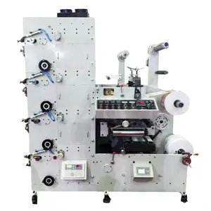 4 Colors flexo letterpress printer label printing machine