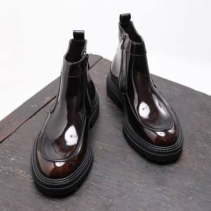 Botas Chelsea de Cuero Genuino para Hombre, Diseño de Lujo 2026, Ligeras, de Piel Vacuna, para Negocios - Product Image 5