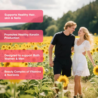 OLLI OEM Gummies Halal au Collagène et Biotine pour la Peau, Complément Éclaircissant Sans Sucre