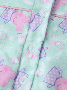 Pijamas de Algodón para Mujer, Talla Grande, Casuales, Transpirables, Térmicas, de Verano, Estampadas, de Manga Larga, Holgadas - Product Image 4