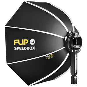 SMDV Flip 24 60cm Parabol-Softbox mit schneller Freigabe für Profoto A1 Godox V1 AD100PRO V860II AD200 Flash-Softbox