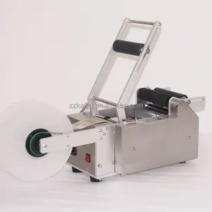 Best selling 2024 manual round bottle labeling machine sticker labeling machine semi automatic round bottle