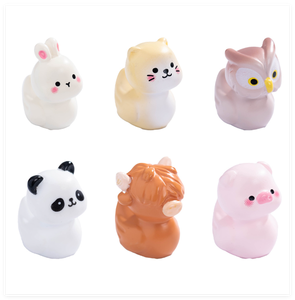 Figuras <span class=keywords><strong>de</strong></span> Animales en Miniatura para Jardín: Conejo, <span class=keywords><strong>Panda</strong></span>, Vaca, Cerdo, Búho, Adornos para Pasteles, Decoración <span class=keywords><strong>de</strong></span> Salpicaderos, Adornos para Acuarios - Product Image 1