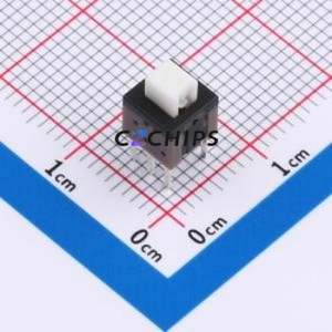 UK-G0701B-WS Push Button Switch Through hole Component (THT) Switch No Lock Through Hole 100mA 30V - Product Image 1