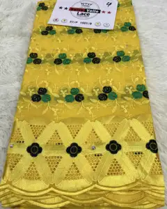 スパンコールレース綿刺繍オーストラリア製衣類用