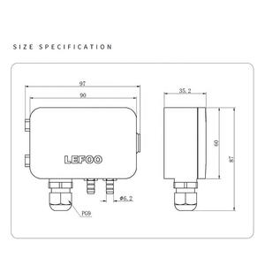 LEFOO LFM108クリーンルーム用高精度差圧トランスミッター、環境保護 - Product Image 6