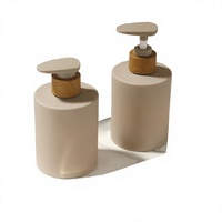 Bouteille vide en PET mat avec logo personnalisé, 450 ml, 500 ml, bouteille de lotion en PET avec col, bouteille pour lavage des mains, shampoing, cosmétiques, impression sur écran