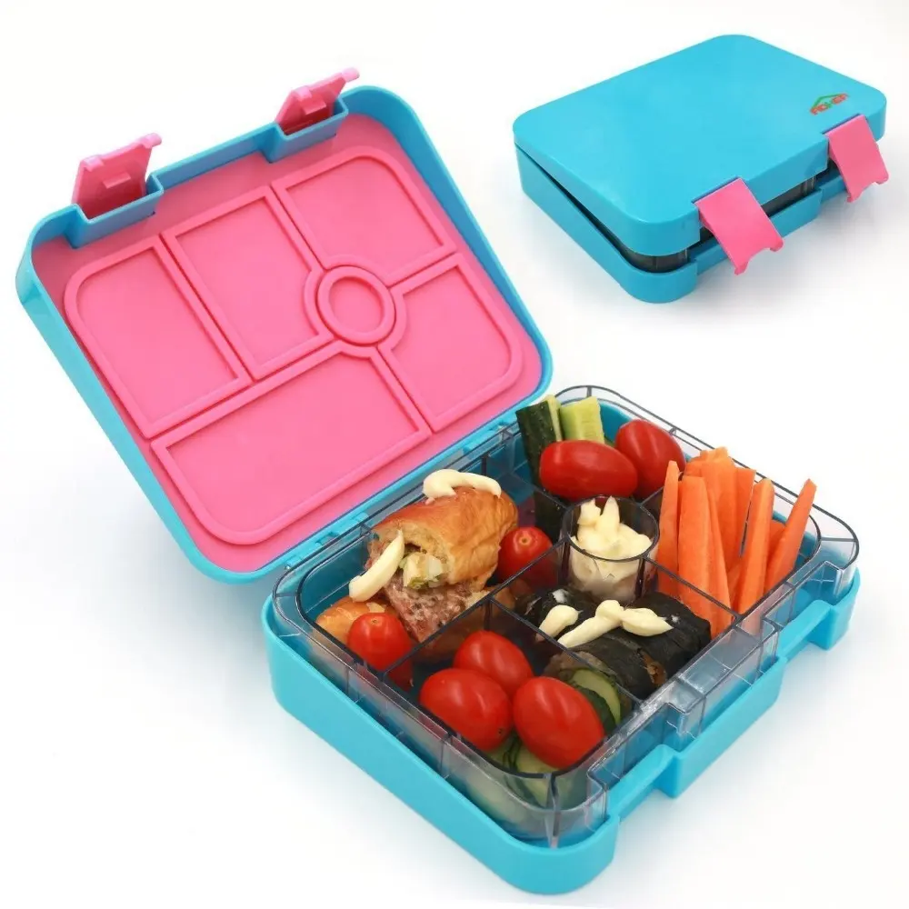 Kinderen Lunch Box Bento Duurzaam Lekvrije On-The-Go Maaltijd Groothandel Tiffin Bento Plastic Kinderen Lunch doos