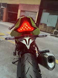 Penyangga Plat Nomor Motor Aluminium <span class=keywords><strong>Alloy</strong></span> Hitam <span class=keywords><strong>Fender</strong></span> Eliminator Bracket Registrasi untuk KAWASAKI ZX4R ZX4RR SE ZX-4RR - Product Image 6