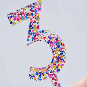 Honey And Sweetness Acrylic <b>Cake</b> Topper Number 3 Colorful Glitter <b>Cake</b> <b>Decoration</b> Party <b>Supply</b> - Product Image 1