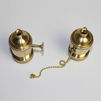 E27/E26 Vintage Edison Lampe Base Solide En Laiton Douille Chaîne De Traction Support de Lampe de Plafond Pendentifs D'éclairage