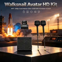 Kit Avatar HD Walksnail V2, double antenne, FPV numérique VTX 1080P 120fps 4Mp, caméra 160 FOV, stockage 32G, émetteur de drone