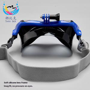 Máscara de buceo Swim Bick con snorkel de silicona ajustable, antivaho, visión clara para adultos, natación y buceo - Product Image 4