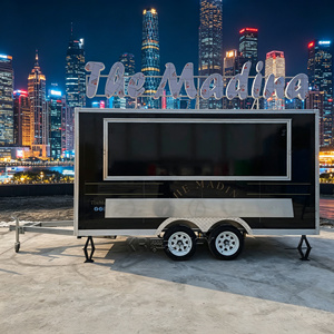 Outdoor Coffee Trailer USA Pizza Food Truck Customized Dessert CE Catering <b>Cart</b> - Product Image 5
