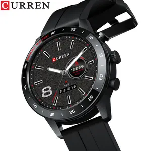 CURREN 6001 Innovative Function Smart Watch High Quality Silicon IP68 Waterproof Back Light Smart Watches Luxury Smartwatches