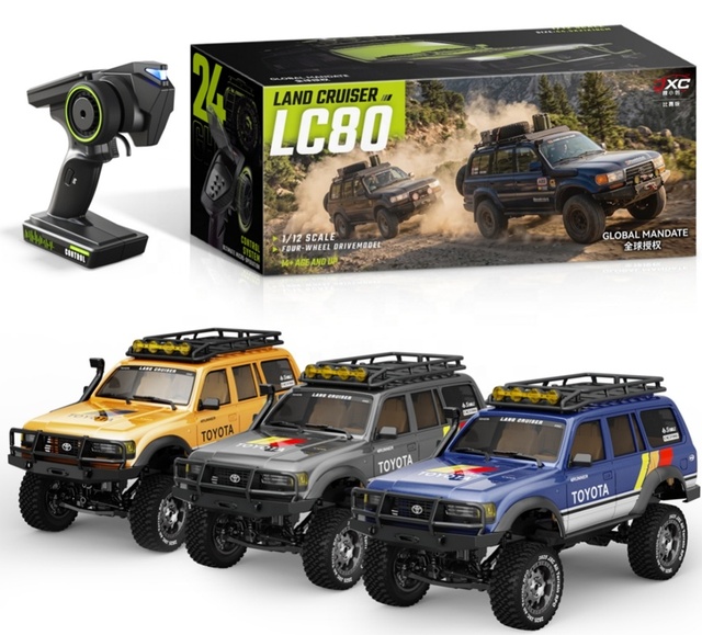 JXC LC80 RC Car 1:12 Hobby Grade Model Professional Rock Crawler Land Cruiser RC Off-Road Truck Remote Controller 2026 Hot Sale