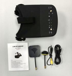 Lunettes FPV <span class=keywords><strong>VR</strong></span> AR 5.8G au design élégant EV800D <span class=keywords><strong>avec</strong></span> DVR, double antenne, <span class=keywords><strong>casque</strong></span>, batterie et récepteur pour <span class=keywords><strong>drone</strong></span> de course RC UAV - Product Image 5