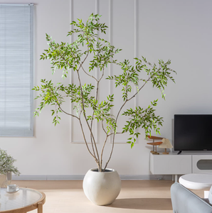 Grand olivier artificiel en fibre de verre résistant aux UV, feuilles de ficus, pour la décoration intérieure et extérieure, en pot - Product Image 4