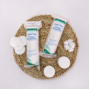 Tampons démaquillants pour le visage, tampons nettoyants pour la peau, <span class=keywords><strong>coton</strong></span> cosmétique rond jetable personnalisé, 100 pièces - Product Image 5