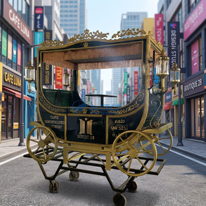 Chariot à café royal, transport spécial, chariot à café de luxe rétro - Product Image 1