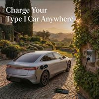 Nouveau chargeur EV portable de niveau 2, type 1 vers prise NEMA 14-50, 32A 7kW, câble de charge EVSE