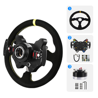 SIMSONN Sim Racing Carbon Fiber USB Wired Racing Steering Wheel Hub Button Plate Game Wheel Steering Garansi 12 Bulan untuk PC
