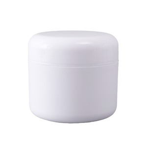 White Round <b>Plastic</b> Cosmetic <b>Jars</b> Snap Top Multi Size Portable Travel Set Injection Molding Facial Mask Packaging - Product Image 5