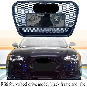 StarNav Pour A6 C7 2012-2015 – Kit de remplacement de calandre avant style RS6 en nid d'abeille pour pare-chocs de voiture, accessoires de carrosserie - Product Image 3